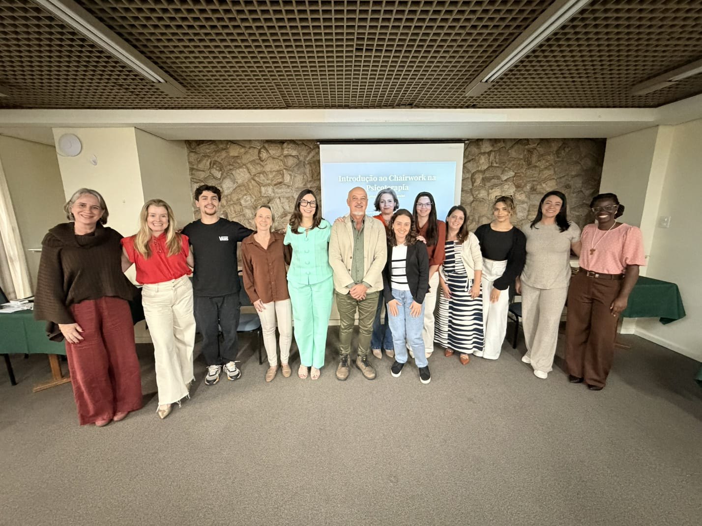 Turma do treinamento em Chairwork
